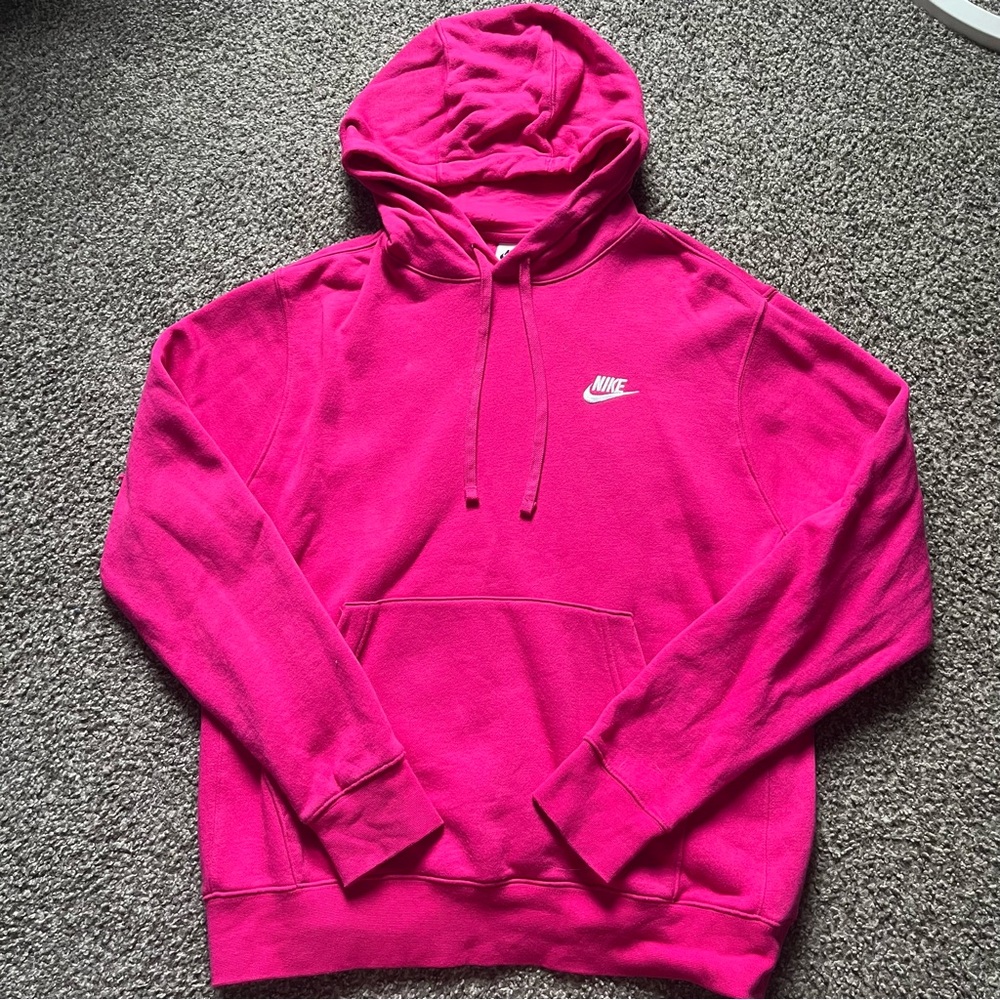 Pink Nike hoodie